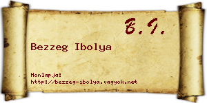 Bezzeg Ibolya névjegykártya